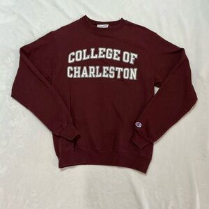Champion Burgundy College of Charleston Crewneck